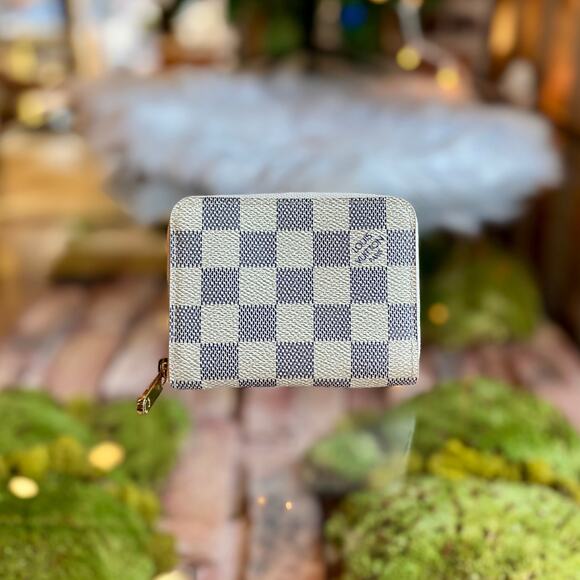 LOUIS VUITTON Damier Azur Zippy Coin Wallet - Picture 1 of 10